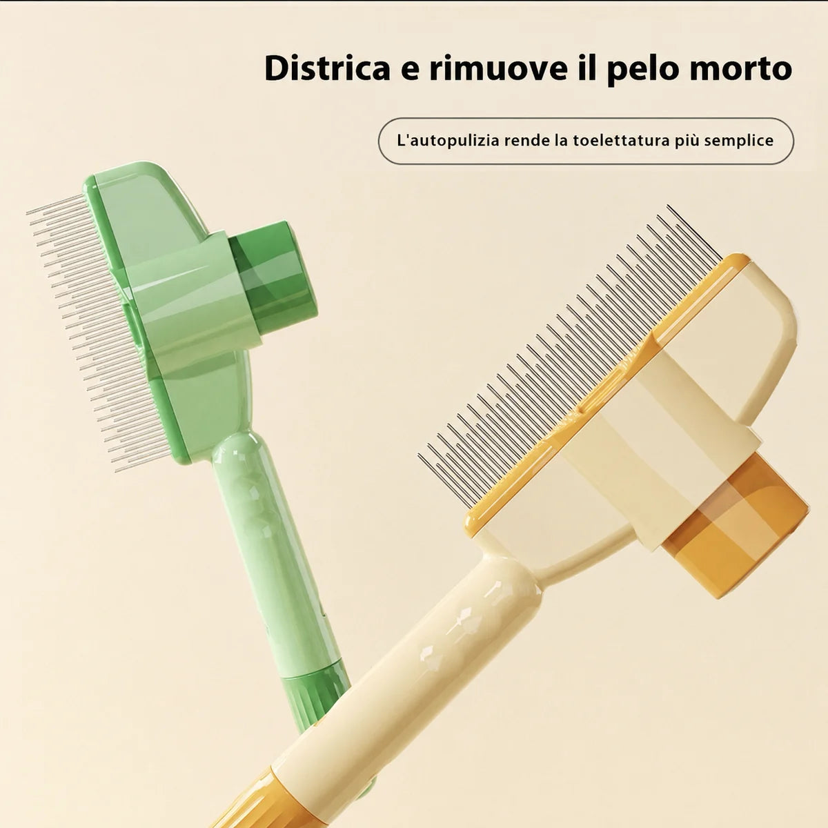 Spazzole Zampely per districare e raccogliere il pelo morto
